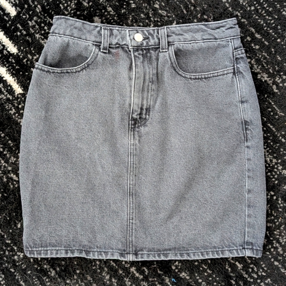 Vintage American Apparel Gray Denim Pencil Skirt M fits SM
